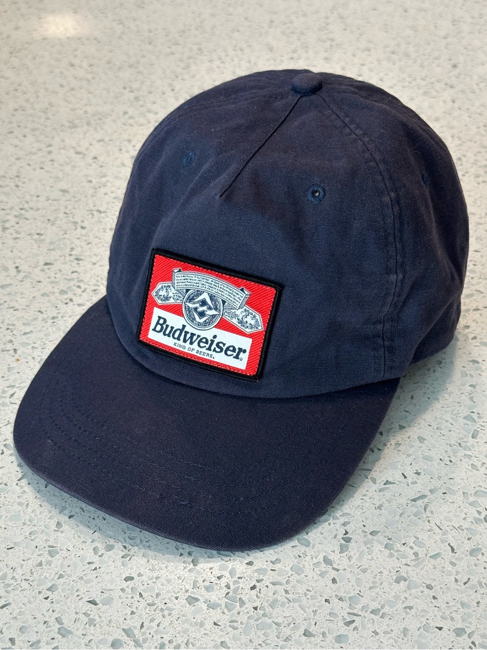 Billabong x Budweiser SnapBack Hat in Navy Blue